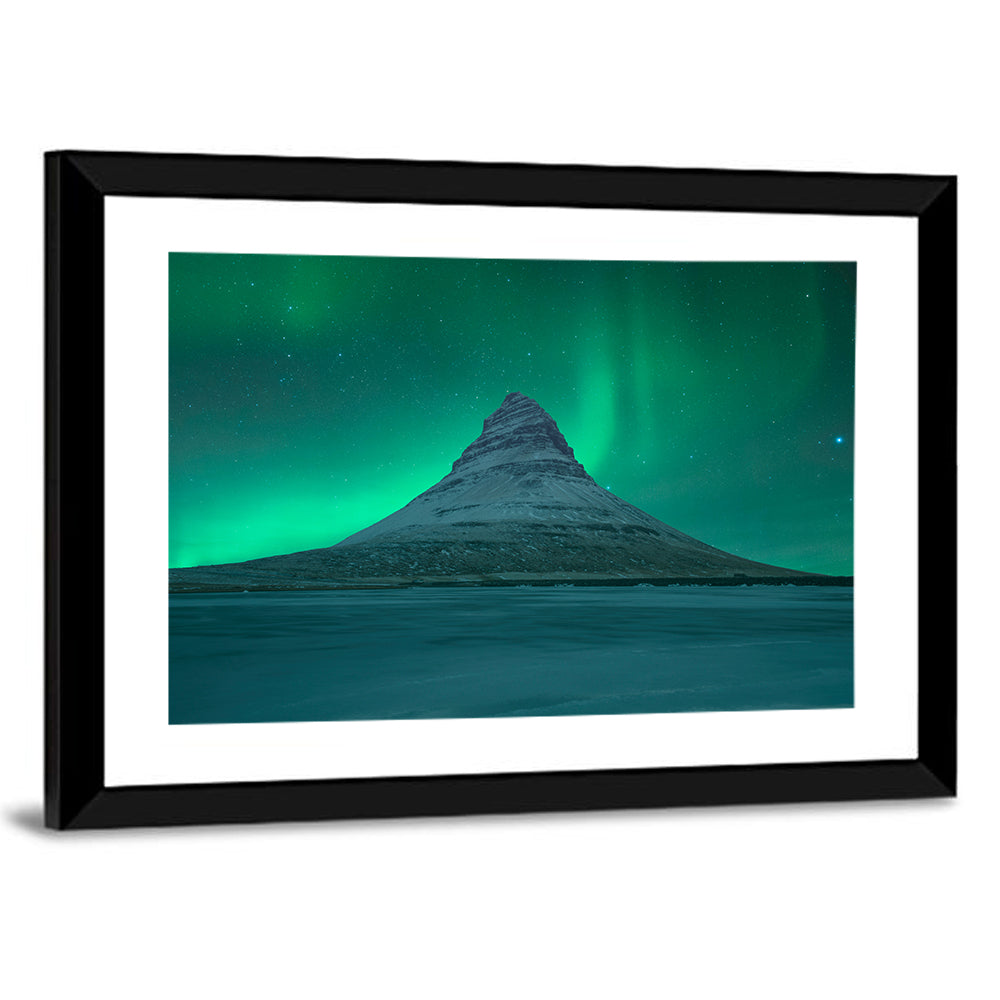 Northern Lights Over Kirkjufell Wall Art