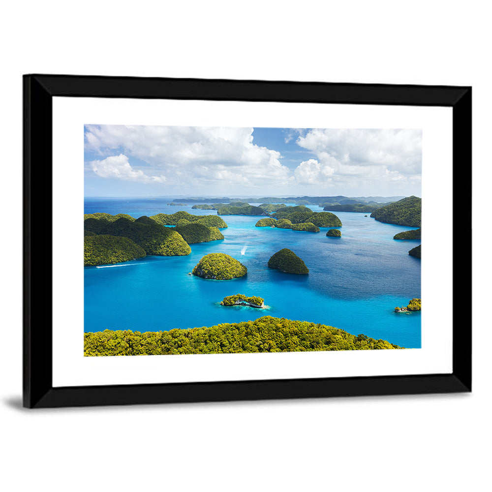 Rock Islands Aerial View Wall Art
