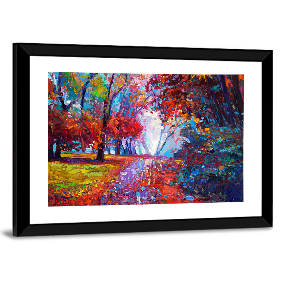 Autumn Forest Path Wall Art