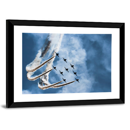 Nine-jet Aerobatic Formation Wall Art