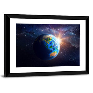 Asia & Australia From Space Wall Art