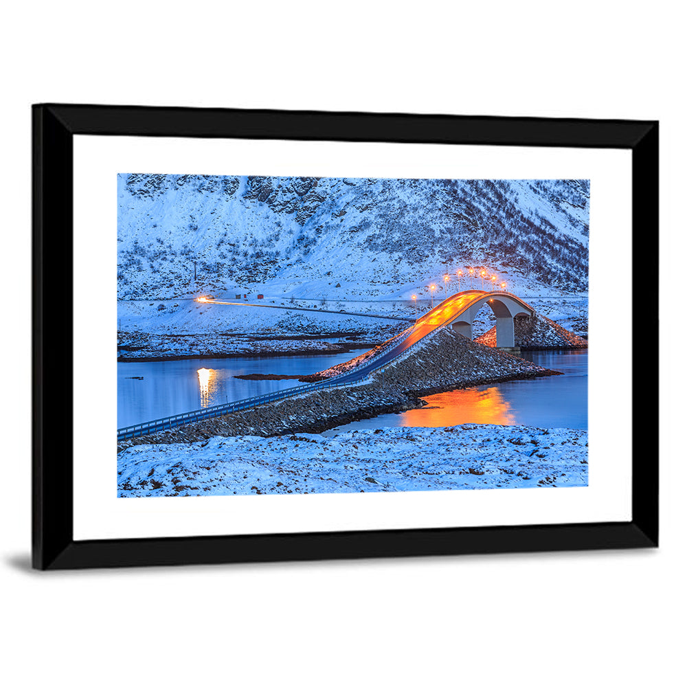 Fredvang Bridges at Twilight Wall Art