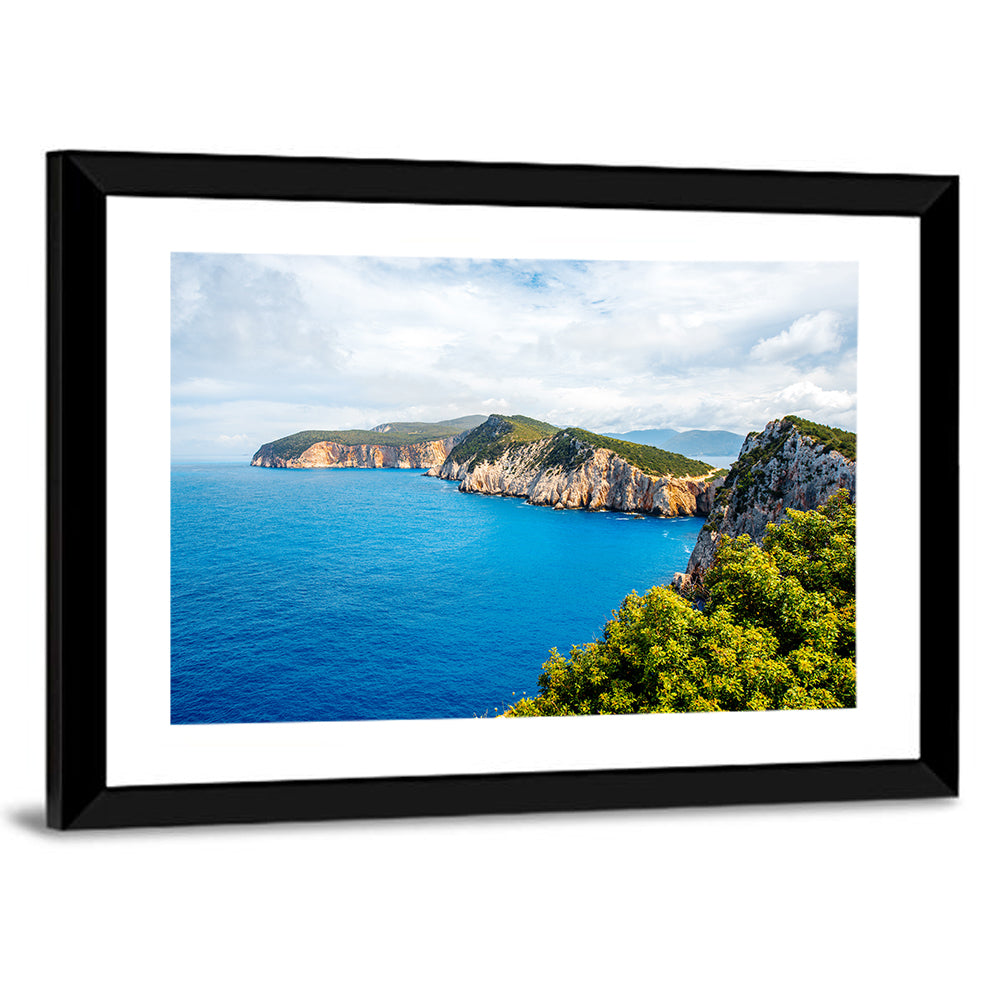 Lefkada Coastline, Greece Wall Art