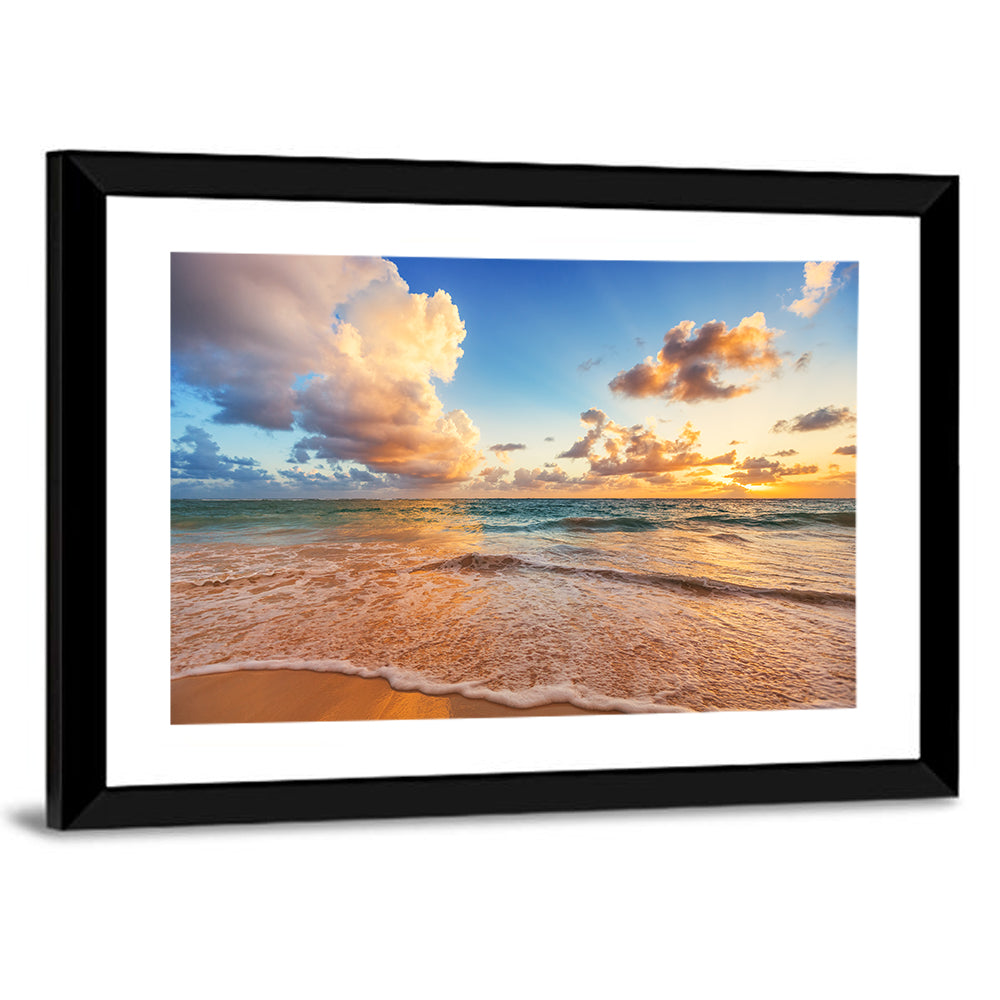 Caribbean Sunset Cloudscape Wall Art
