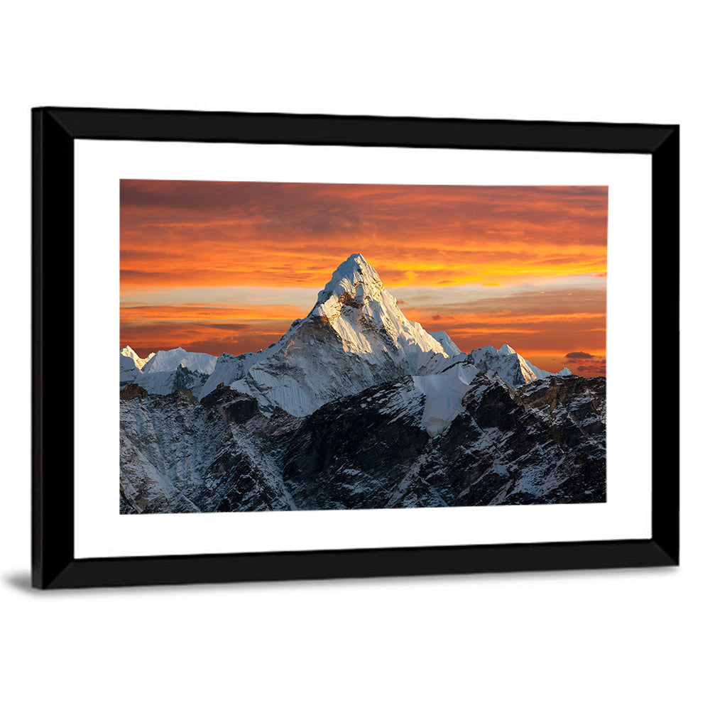 Ama Dablam at Sunset Wall Art