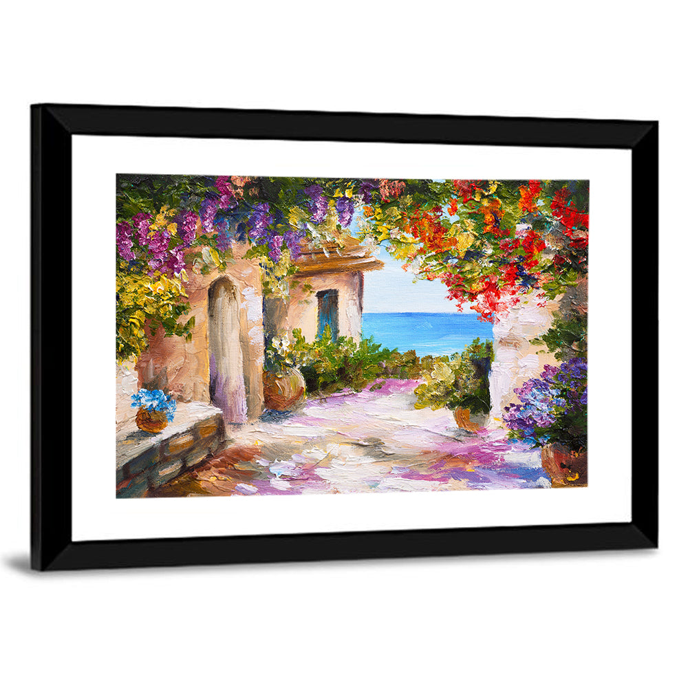 Mediterranean Summer Terrace Wall Art