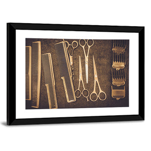 Barber Shop Accessories Wall Art