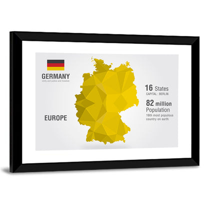 Germany Map Wall Art