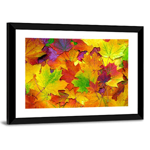 Autumn Colorful Leaves Wall Art