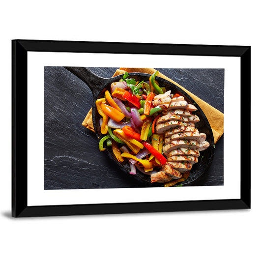 Mexican Grilled Chicken Fajitas Wall Art