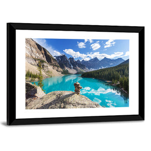 Moraine Lake In Banff National Park Wall Art