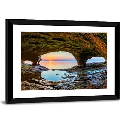Chapel Rock Sunset, Lake Superior Wall Art