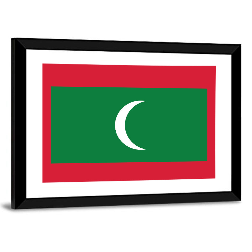 Maldives Flag Wall Art