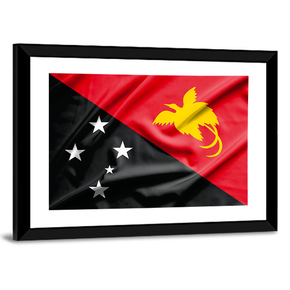 Papua New Guinea Flag Graphic Wall Art