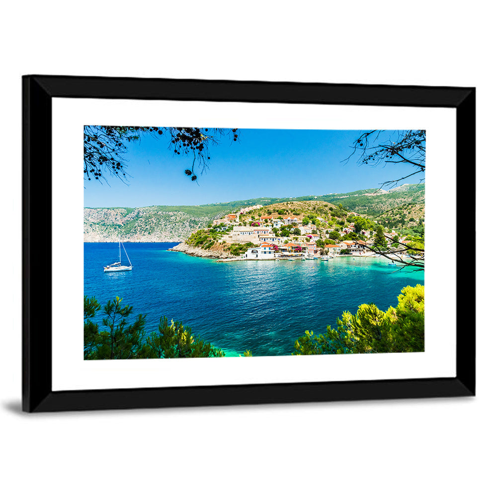 Assos Village, Kefalonia Bay Wall Art