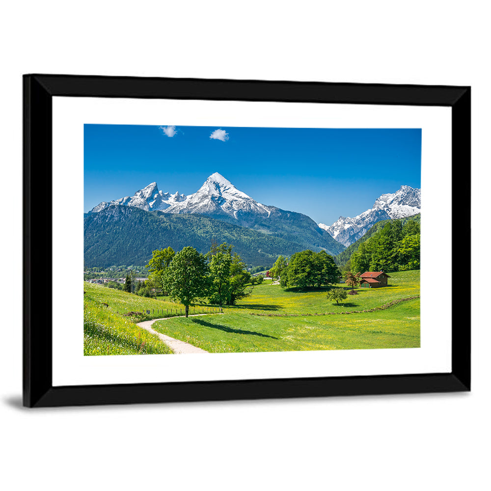Watzmann Mountain Pastures, Berchtesgaden Wall Art