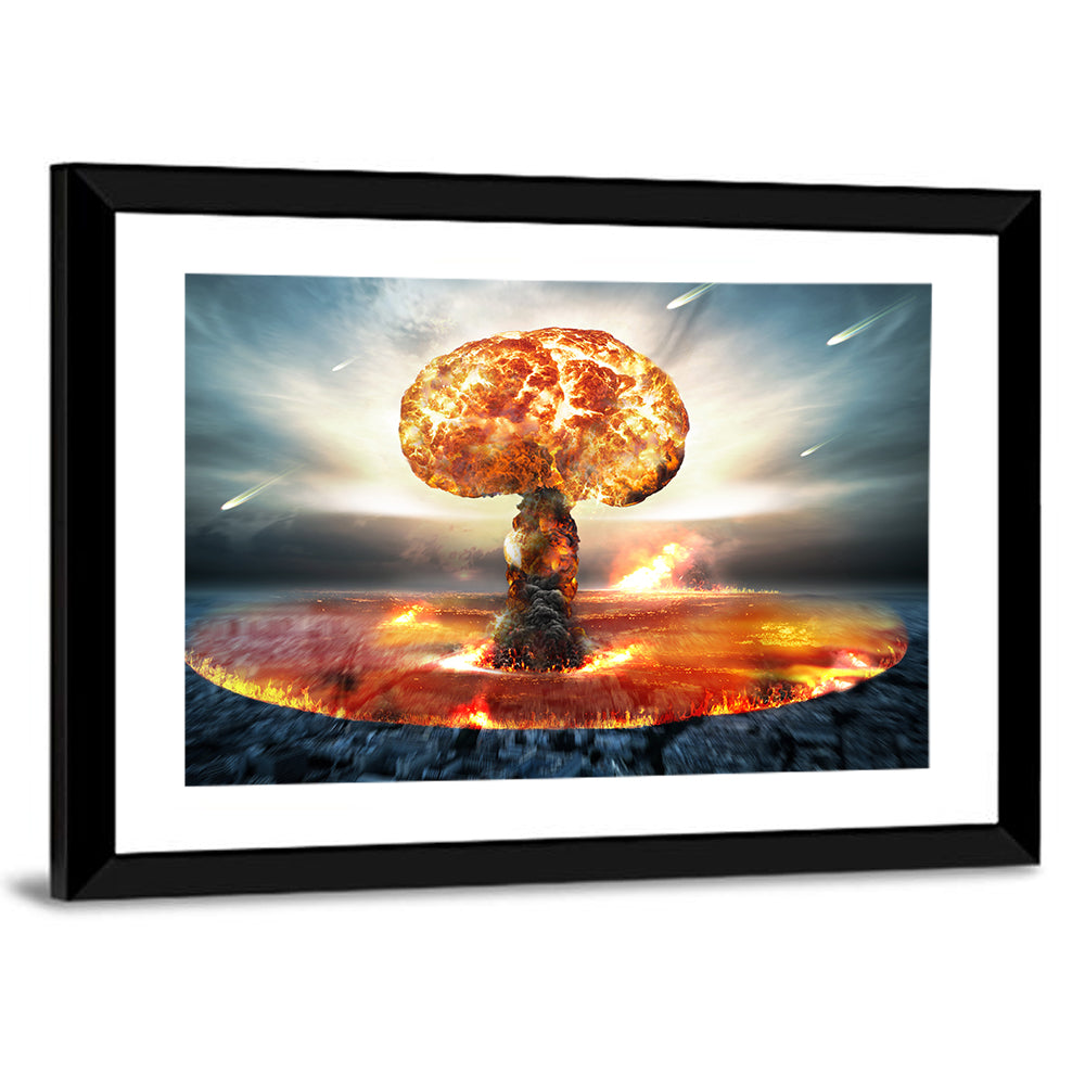 Danger Of Nuclear War Illustration Wall Art