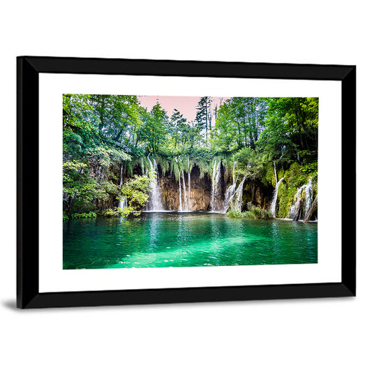 Plitvice Lakes Waterfalls Wall Art