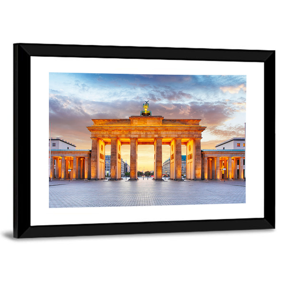 Brandenburg Gate at Night Wall Art