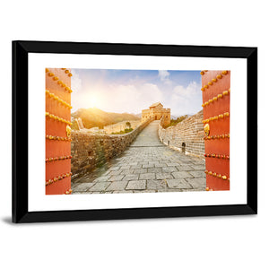 The Great Wall In The Sunset Wall Art