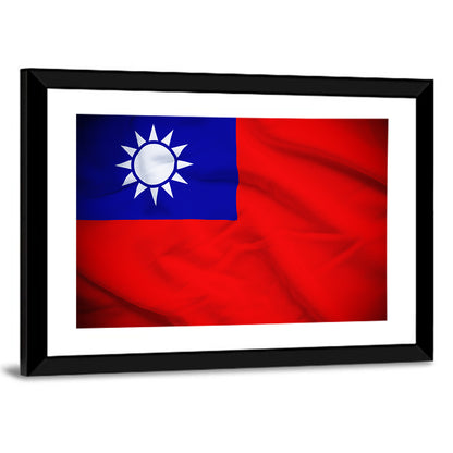 Flag Of Taiwan Wall Art