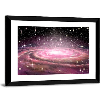 Spiral Galaxy In Deep Space Wall Art