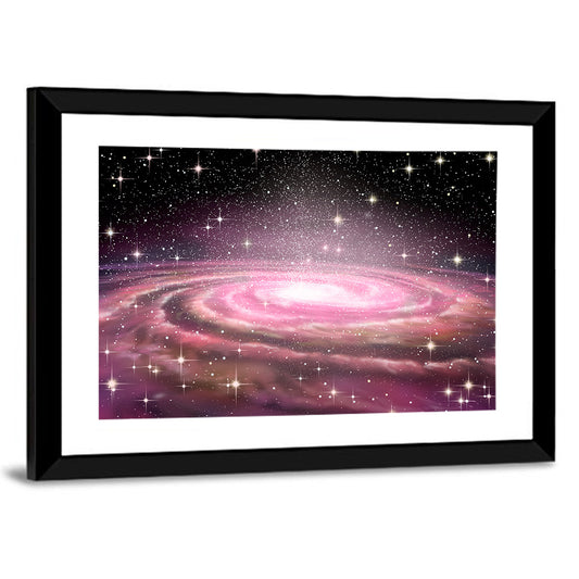 Spiral Galaxy in Deep Space Wall Art