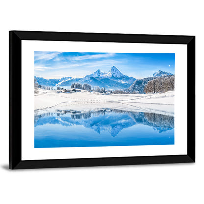 Watzmann Winter Reflection Wall Art