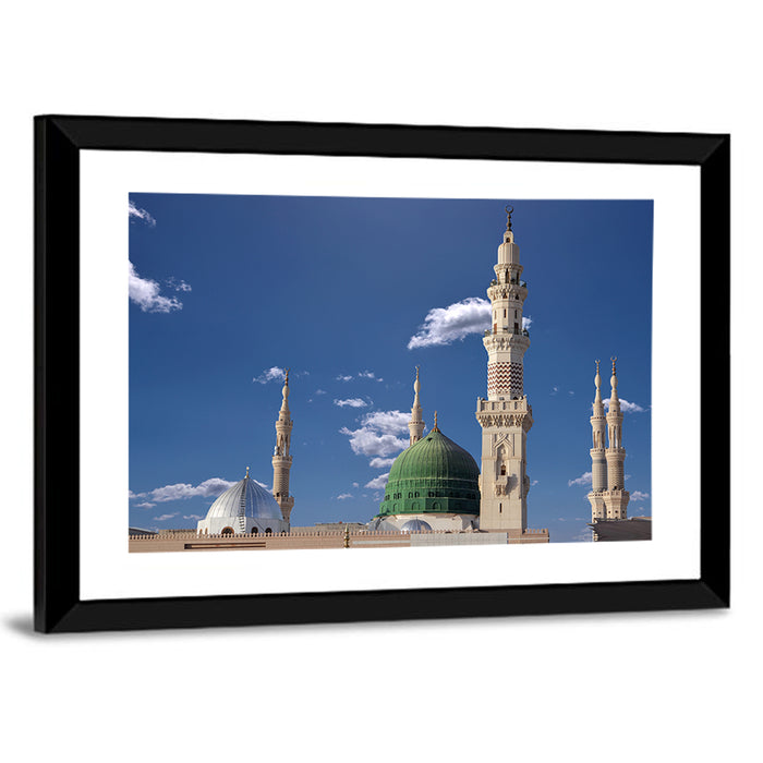 Al-masjid An-nabawi, Medina Wall Art as a framed print