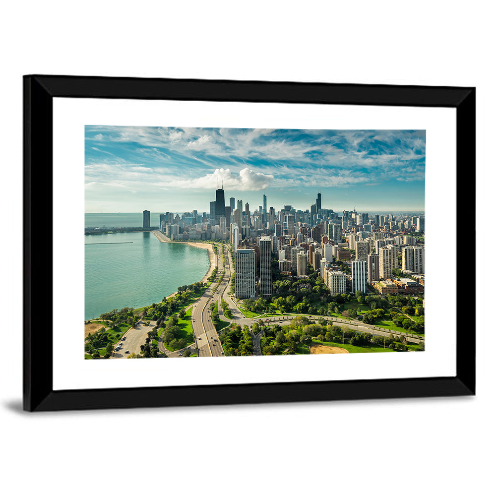 Chicago Lakefront Skyline Wall Art