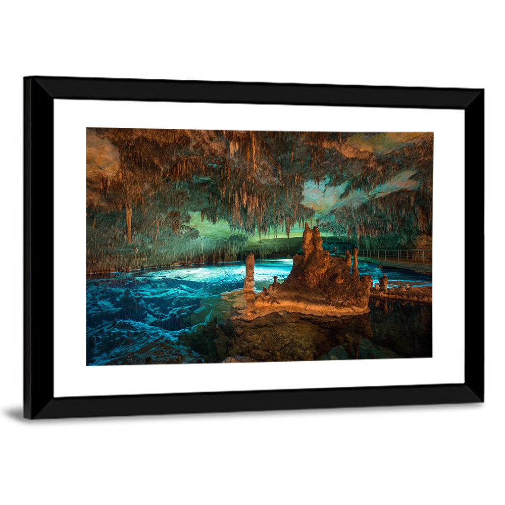 Dragon Caves Blue Lake, Majorca Wall Art