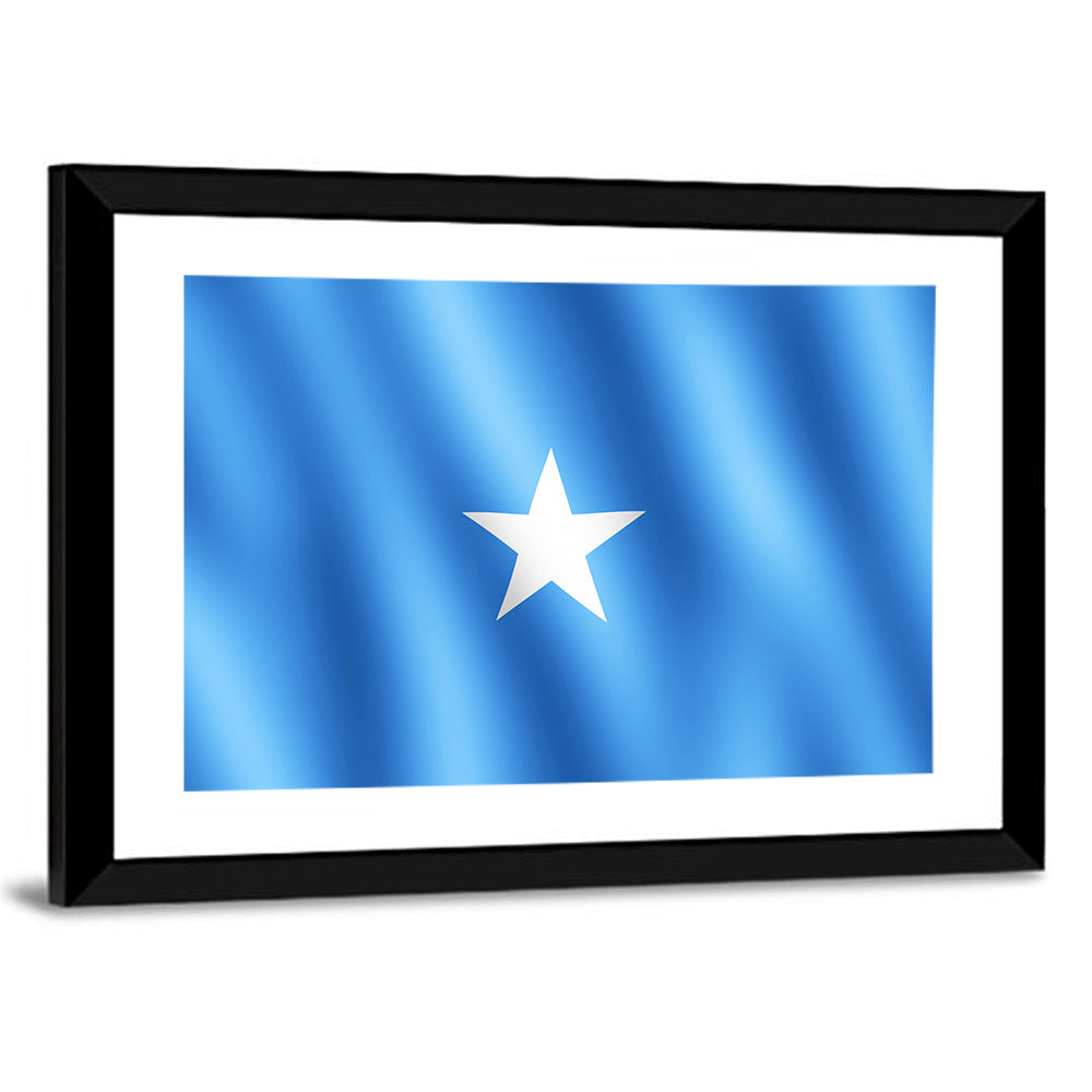 Somalia Flag with Five-pointed Star Wall Art