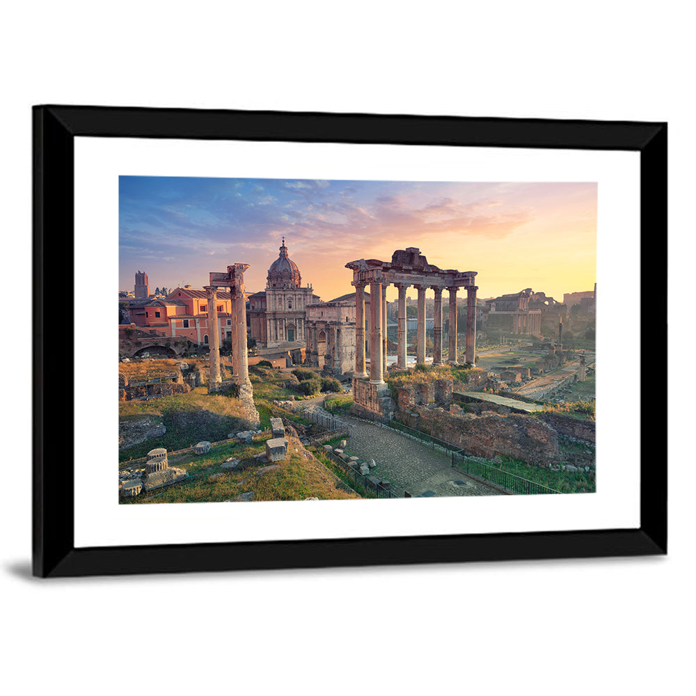 Roman Forum at Sunset Wall Art