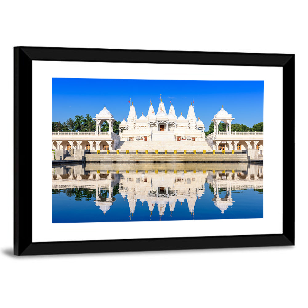 Ornate White Hindu Temple, Atlanta Wall Art