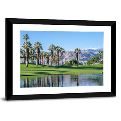 Palm Desert Golf Course with Lake Wall Art