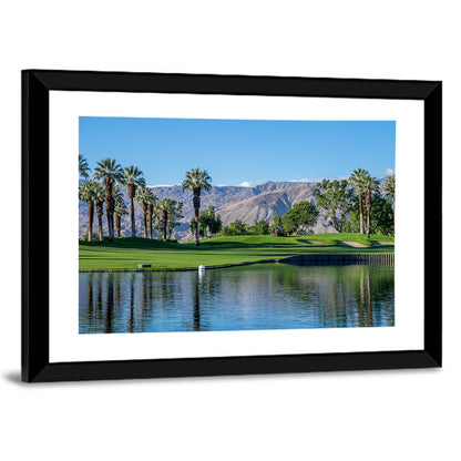 Palm Desert Golf Course with Lake Wall Art