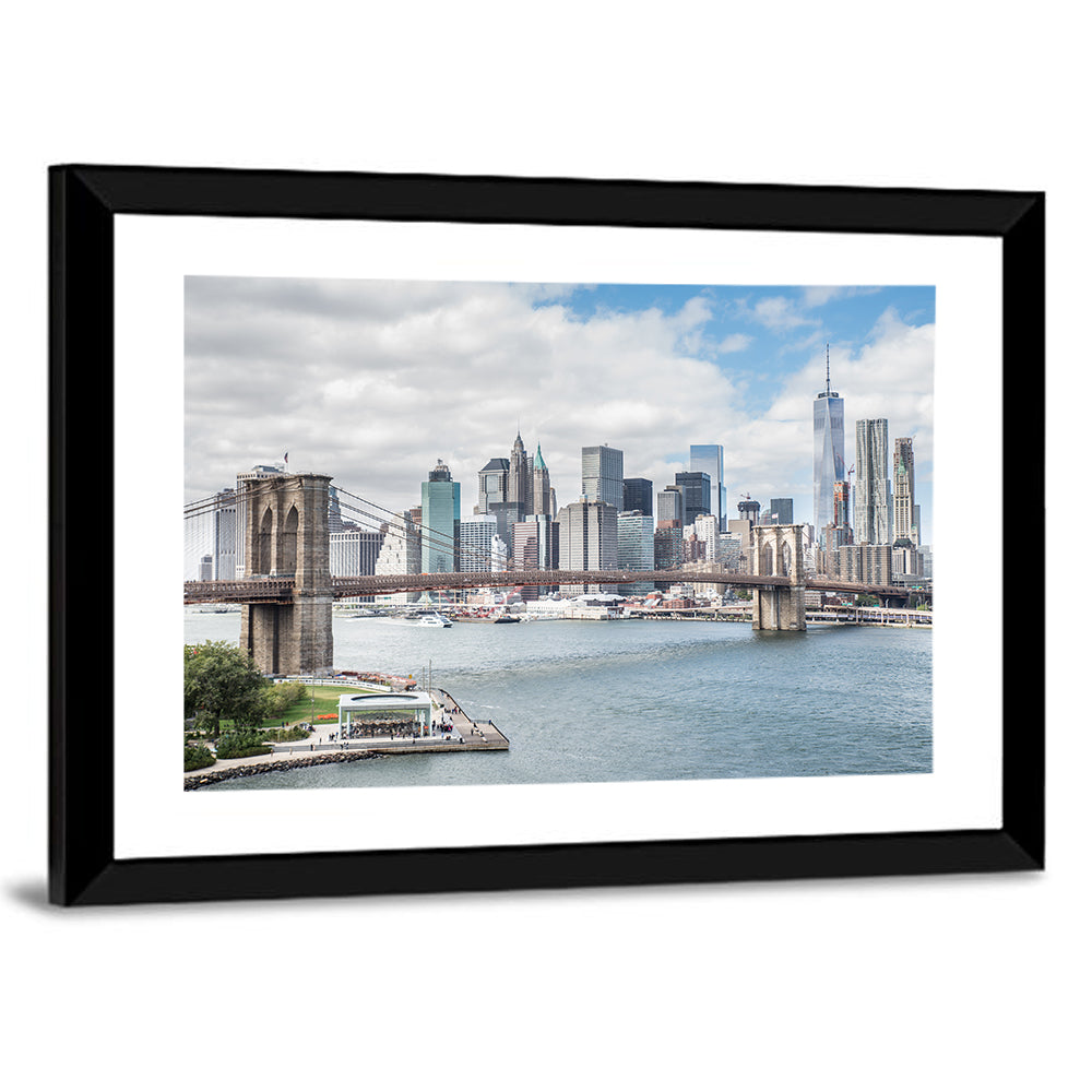 Brooklyn Bridge with Manhattan Skyline Wall Art