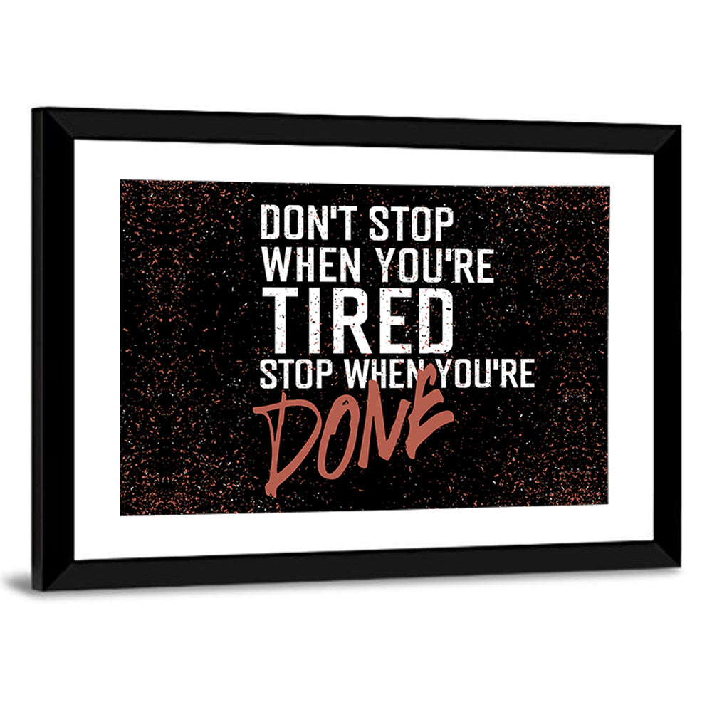 Distressed Motivational Quote Wall Art