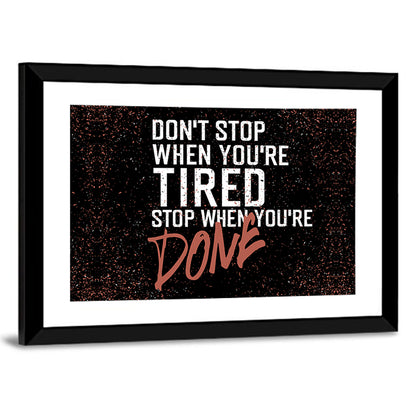 Distressed Motivational Quote Wall Art