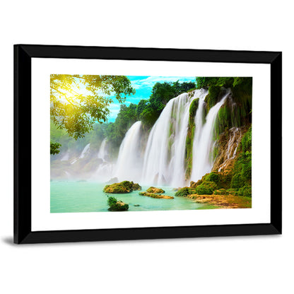 Sunlit Ban Gioc Waterfall Wall Art