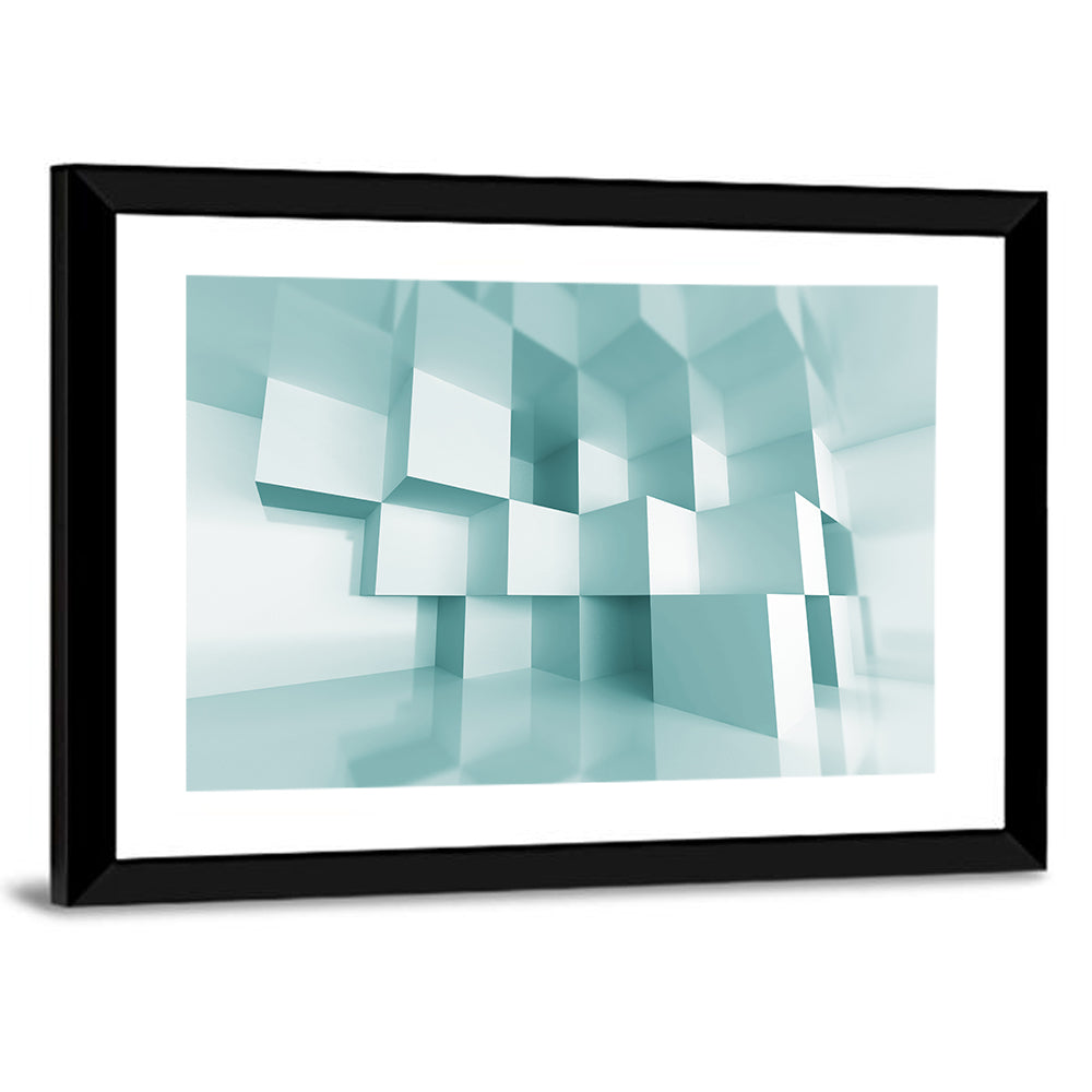 Architectural Cube Perspective Wall Art
