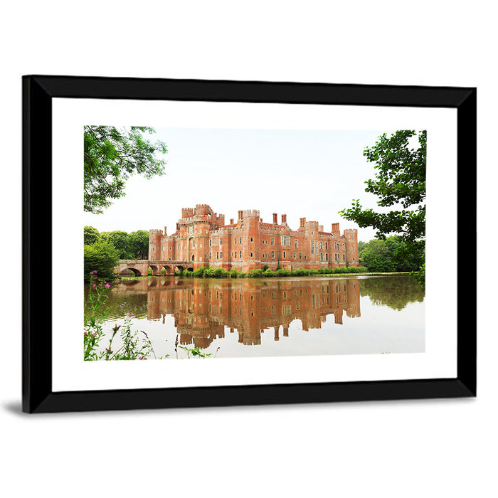 Leeds Castle Reflection Wall Art as a framed print
