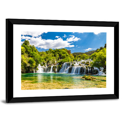 Skradinski Buk Cascading Waterfall Wall Art