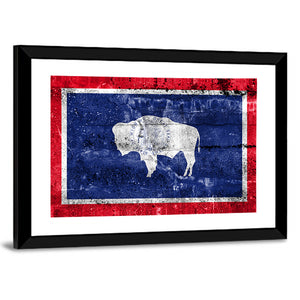 Flag of Wyoming State Wall Art