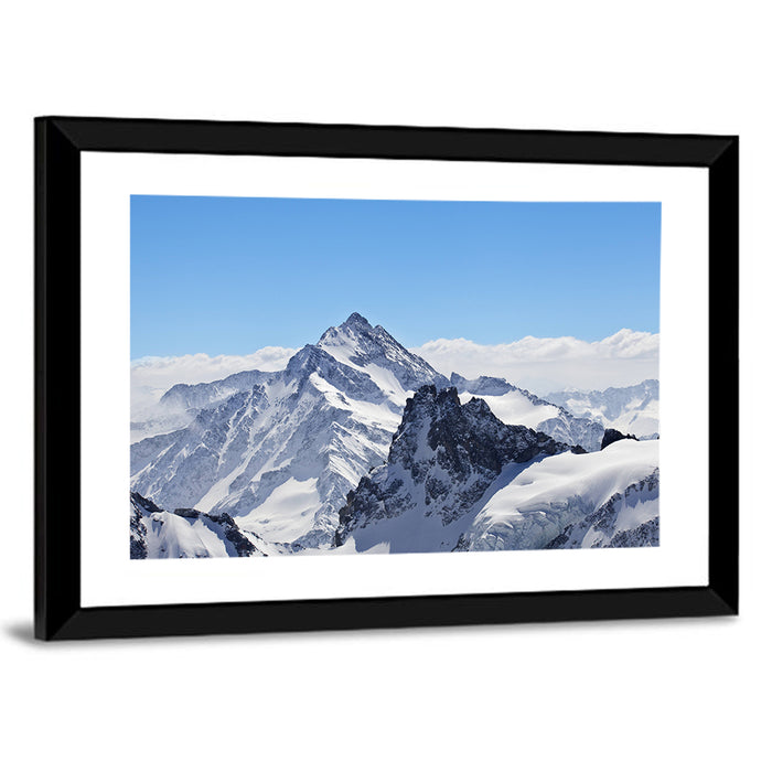 Matterhorn Winter Landscape Wall Art as a framed print