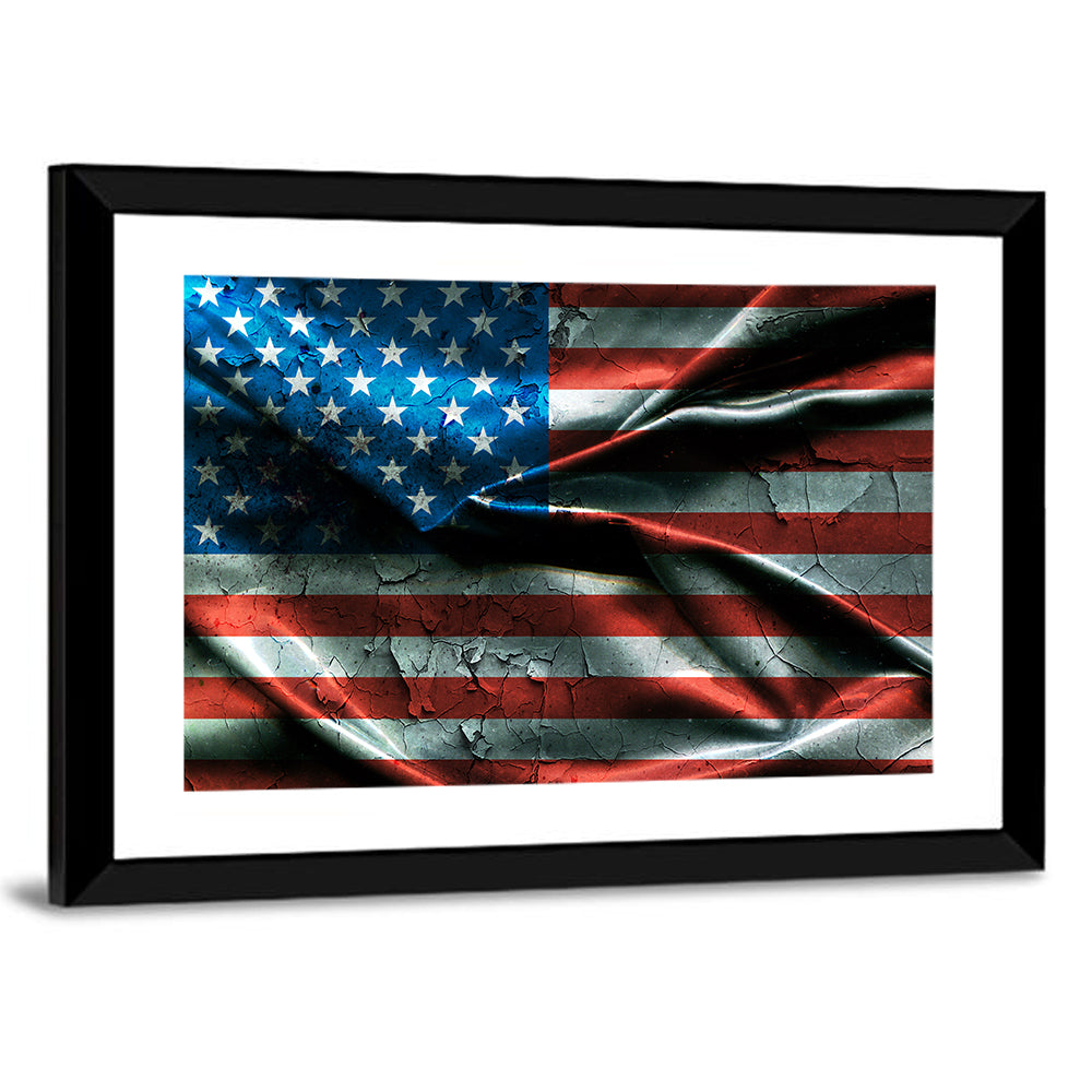 Distressed American Flag Wall Art