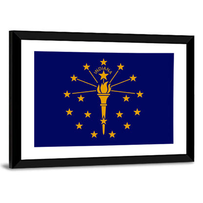 Indiana State Flag Graphic Wall Art