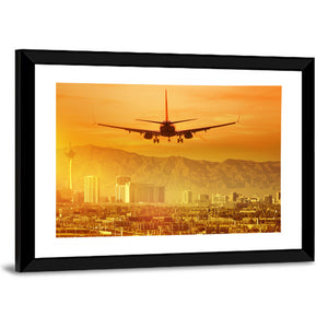 Airplane Trip to Las Vegas Wall Art