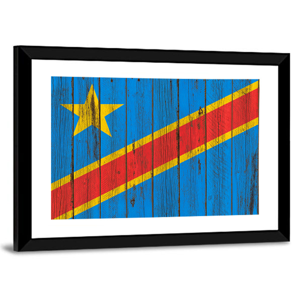 Democratic Republic of the Congo Flag Wall Art