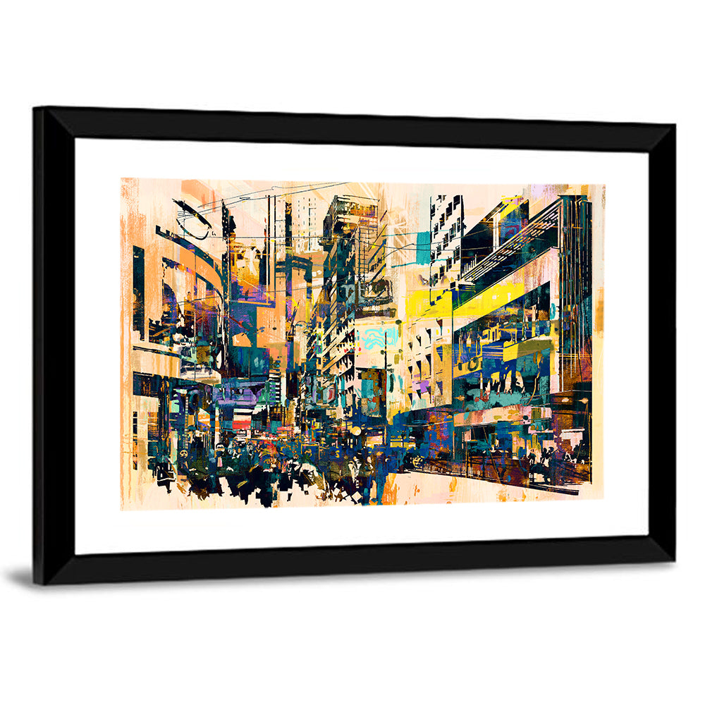 Urban Corridor Abstract Wall Art